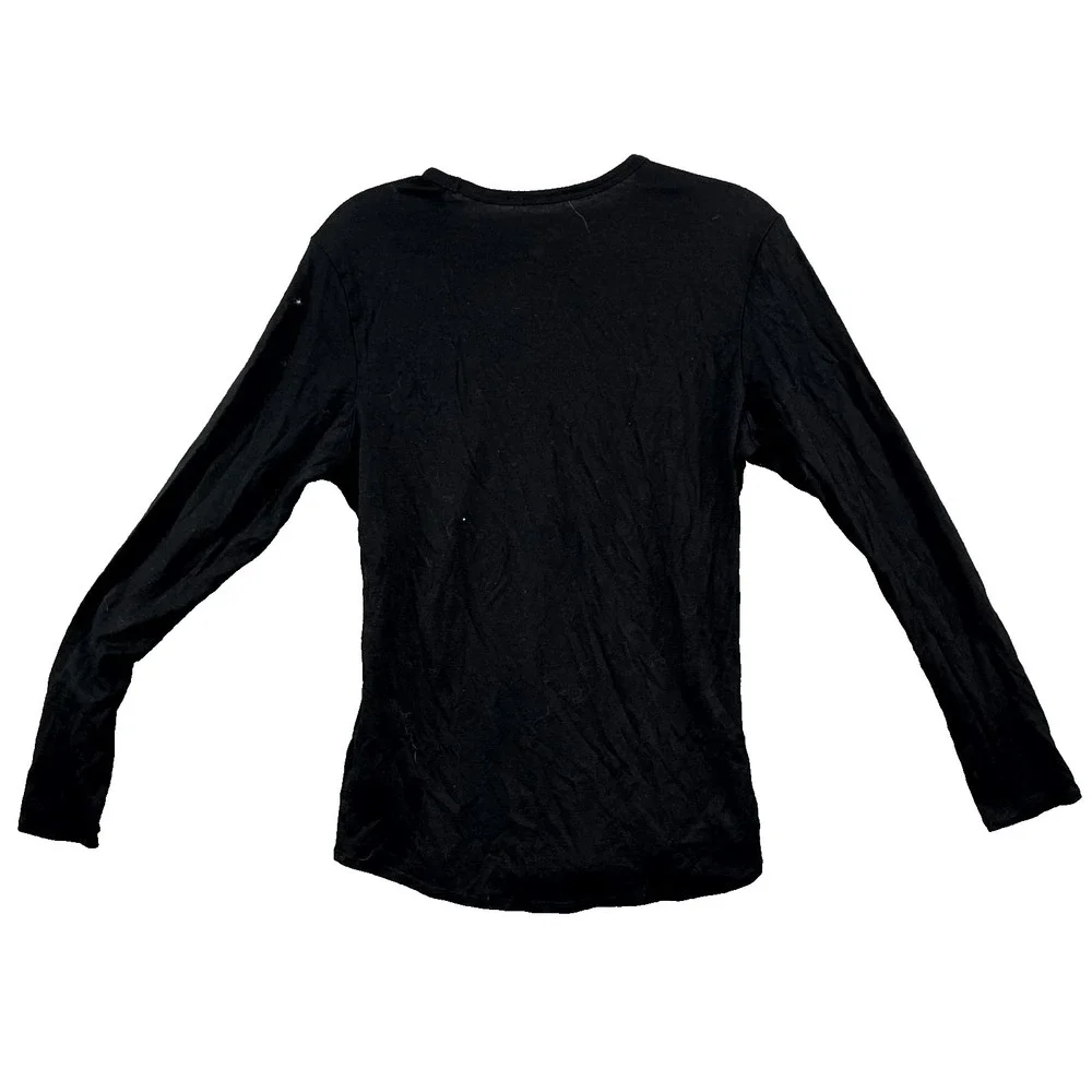 Segments Base Layer Top‎ Womens Black Small Merino Wool Performance Hike Outdoor